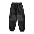 thumbnail image 5 of YDLCAFD Mens Casual Pants Relaxed Fit Stretch Men'S New Spring Splicing Sports Paratrooper Trousers Windproof Drawstring Feet Couple Models Straight Casual Trousers, 5 of 5