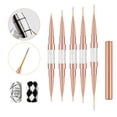 thumbnail image 2 of Happydeer Nail Art Brush Ultra-fine Double Head Nylon Hair Alloy Body Portable DIY Nail Color Drawing Liner Dotting Pen Nail Supplies, 2 of 13