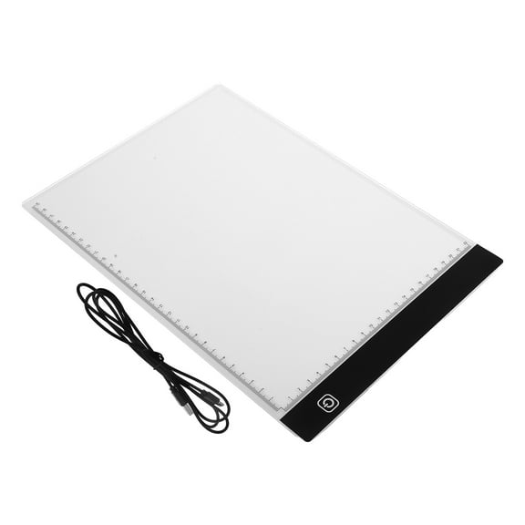 Hemoton Adjustable Brightness Light Pad Tracing Light Box With Scale Drawing Board For Tracing Copy Board For Sketching Art Supplies For Adults