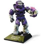 MEGA Halo Heroes Series 14 Spartan Mark VII Micro Action Figure, Building Toys for Kids