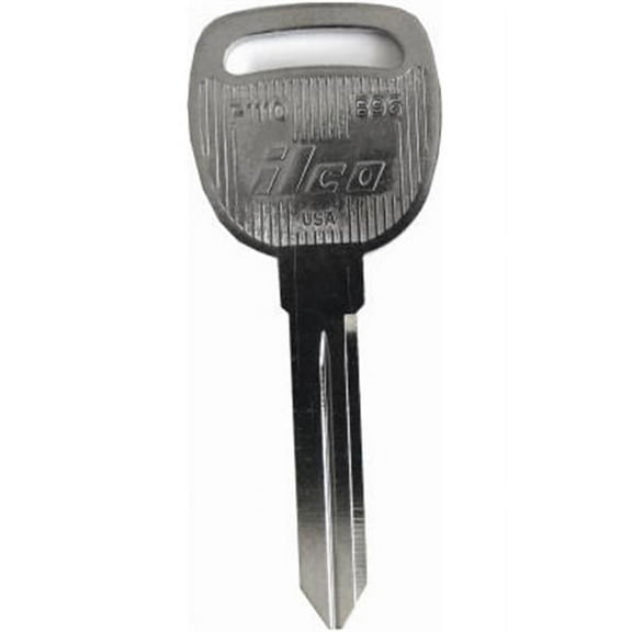 Kaba Ilco Corp. Automotive Key B96/P1110 - Nickel Plated Mechanical Key - 10 Pack