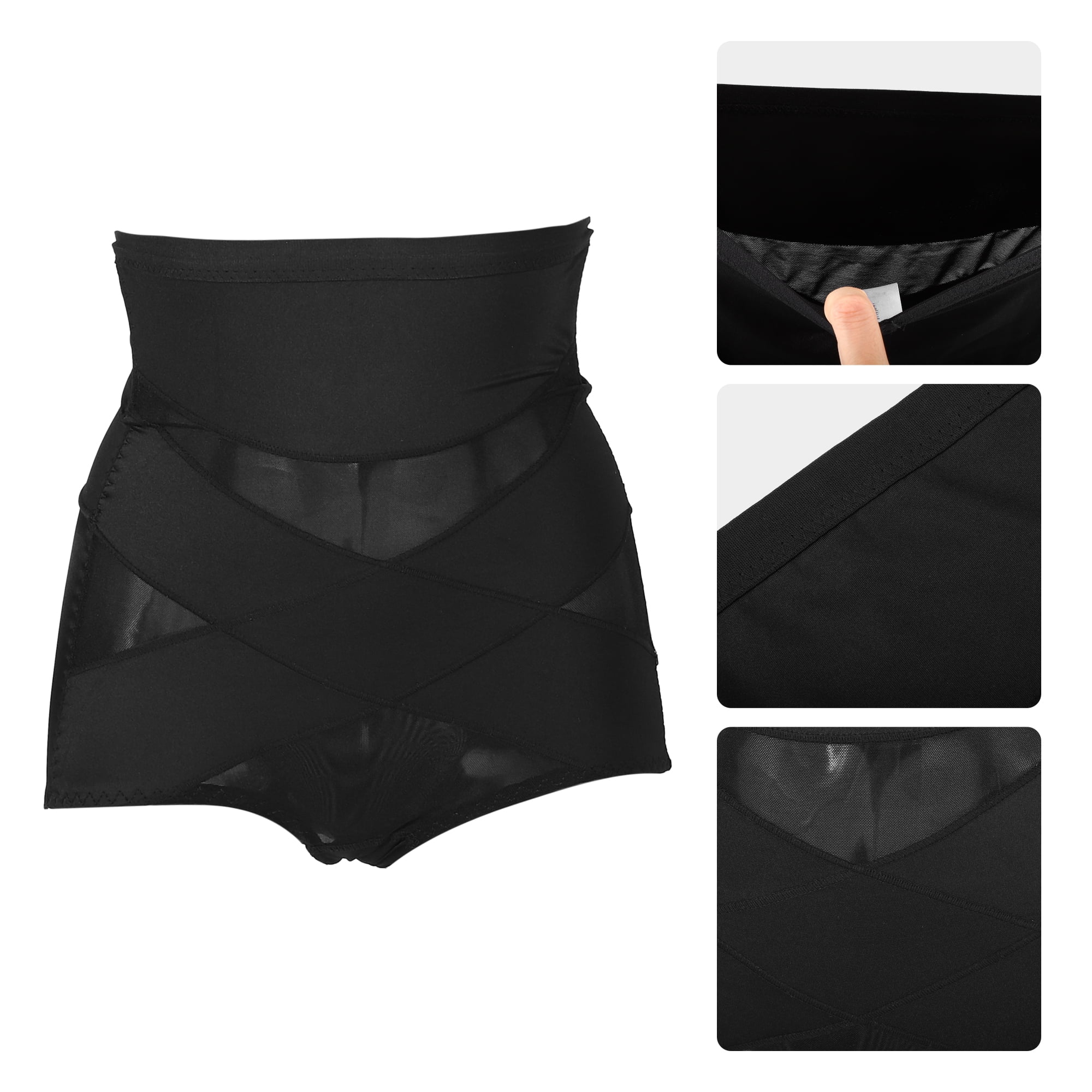 Unique Bargains Women High Waist Slimming Body Shaping Tummy Control Shapewear XL Black