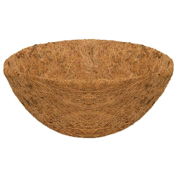 Wovilon Round Coco Liners Hanging Basket (10 inches), Coconuts Fiber Planter Inserts Replacement Liner for Flower Pot