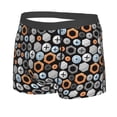 thumbnail image 2 of Wukai Colorful Screws Print Men’s Underwear Breathable Boxer Briefs,&nbsp;Moisture Wicking & Breathable-Large, 2 of 7