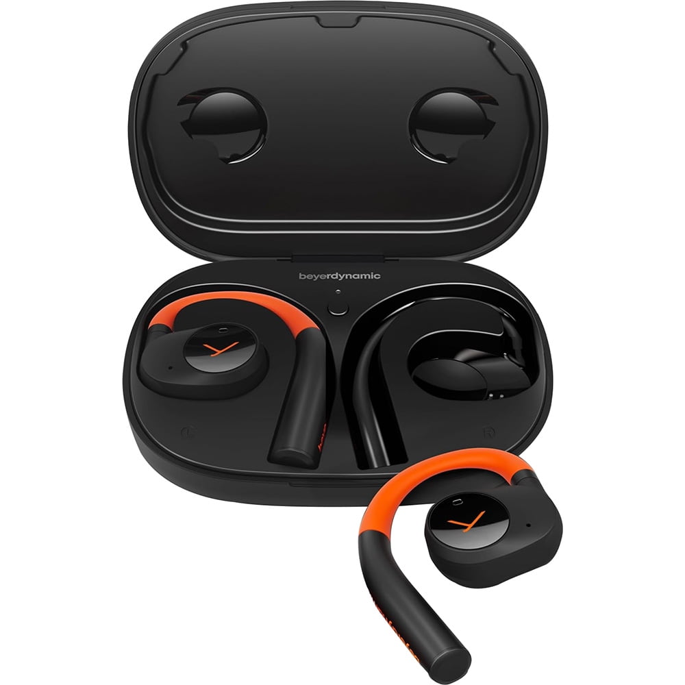 Restored BeyerDynamic 1000923 Verio 200 Open Ear True Wireless Earphones with Charging Case Orange/Black with 1 Year CPS Premium Warranty Pack (Refurbished)