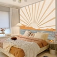 thumbnail image 4 of Gojian Boho Tapestry Wall Hanging for Bedroom Aesthetic, Bohemian Vintage 70s Rainbow Sun Tapestries for Living Room, Retro Hippie Sunset Sea Wall Tapestry for Dorm Room Decor, 4 of 6