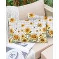 thumbnail image 6 of Yellow Sunflower Throw Pillow Cover 16 x 24 Inch Decorative Pillow Cover Grey Plaid Country Bee Farmhouse Floral Lumbar Pillowcase Seasonal Rectangle Cushion Case for Couch Sofa Bed Living Room, 6 of 7