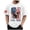 White, variant on 250th Anniversary USA Shirt American Anniversary 250th Independence Day T-Shirt Men's Fashion Casual Printed Round Neck Short Sleeve T Shirt USA Flag 4th of July T-Shirt (White,2XL)