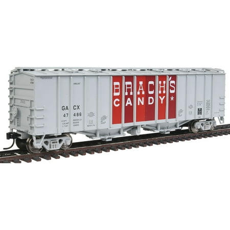 - Walthers HO Scale 50' 2-Bay Airslide Covered Hopper Brach's Candy GACX #47486