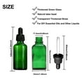 thumbnail image 2 of 5 Pack Green Glass Dropper Bottle with 1 Funnels & 1 Dropper & 14pcs/sheet small bottle stickers 30ml Glass Bottles for Essential Oils, Liquids - Travel Bottles, 2 of 5