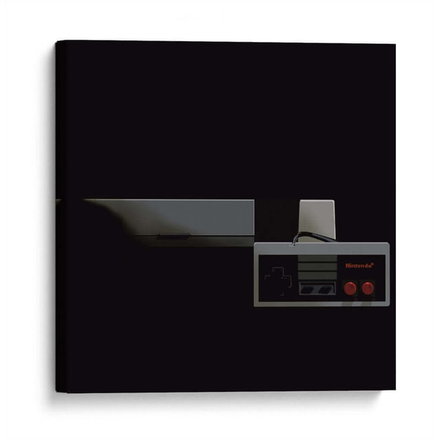 Cuadro decorativo - Consola Nintendo, Eduardo Hernández 90x90 Canvas Lab Gamers, Nintendo