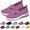 Purple_01, variant on Willtoo Women's Woven Orthopedic Breathable Soft Shoes Go Walking Slip on Diabetic Foam Shoes Hands Free Slip in Sneakers Arch Support Khaki