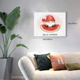 thumbnail image 2 of Balery Watermelon Gnome Pattern Canvas Decorative Picture – 30x40in Premium Wall Art, Modern Canvas Print for Home Decor（Horizontal）, 2 of 6