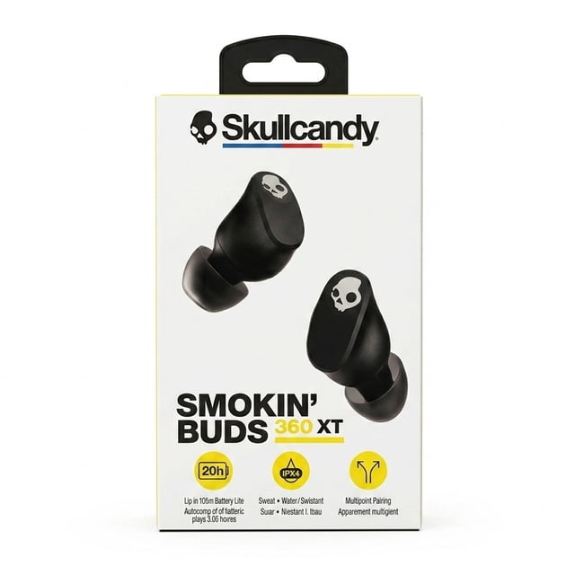 Audífonos Inalámbricos Skullcandy Smokin Buds 360 Xt Negros