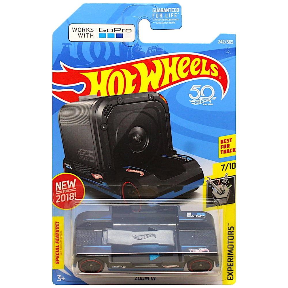 HW Basic Zoom in Experimotors 7/10 Works with GoPro Hot Wheels 50th