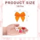 thumbnail image 2 of Uxcell 30Pcs Mini Ribbon Bow 1" Mini Fabric Satin Ribbon Flower Bows Craft DIY Sewing Wedding Birthday Party Black, Orange 120, 2 of 5