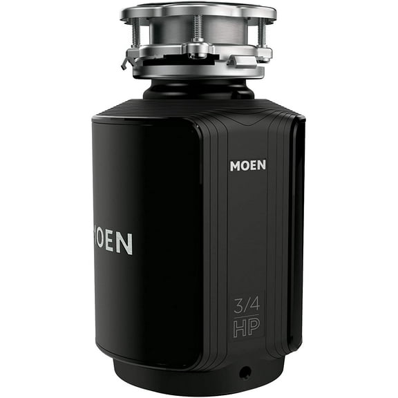 Moen GXS75C Host Series 3/4 HP Continuous Feed Garbage Disposal with Sound Reduction, Power Cord Included