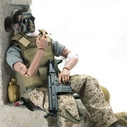 EROCK 1/6 Special Force Wounded Soldier Action Figure Army Action Figures Playset Toys