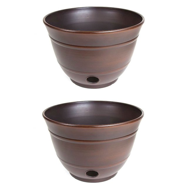 Liberty Garden Support de Tuyau en Résine Haute Densité avec Drainage (2 Pack)