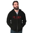 thumbnail image 5 of Im a Ninja You Cant See Me Fighter Zip Hoodie Sweatshirt Men Brisco Brands S, 5 of 5