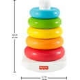 thumbnail image 6 of Fisher-Price Rock-a-Stack Ring Stacking Toy for Infants, Made with Plant-Based Materials, 6 of 7