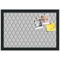 thumbnail image 2 of PinPix 18x12 Custom Cork Bulletin Board Quarterfoil Beige Poster Board Has a Fabric Style Canvas Finish, Framed in Quarterfoil Beige, by ArtToFrames (PinPix-584), 2 of 6