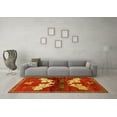 thumbnail image 3 of Ahgly Company Machine Washable Indoor Rectangle Animal Yellow Traditional Area Rugs, 8' x 12', 3 of 4