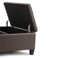 thumbnail image 6 of Simpli Home Ellis Storage Coffee Table Ottoman in Chocolate Brown, 6 of 6