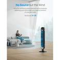 thumbnail image 7 of Dreo Smart Tower Fan WiFi Voice Control, Works with Alexa/Google, Cruiser Pro T1S Floor Standing Bladeless Oscillating Fan with Remote, 6 Speeds, 4 Modes, 12H Timer, for Indoor Bedroom Home Office, 7 of 7