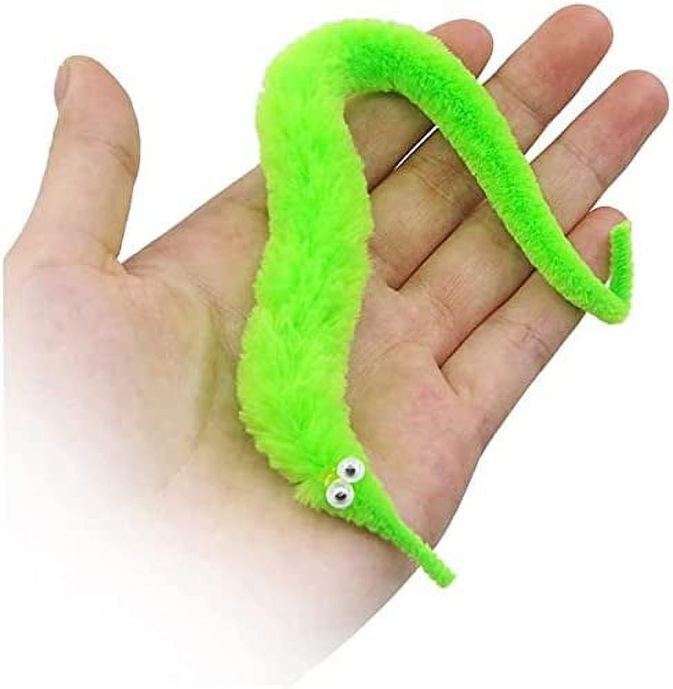30 Pcs Magic Twisty Worm Wiggly Twisty Fuzzy Worms on a String Magic Worm Toys for Party Supplies