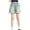 Blue, variant on ZACPNCV Girls Slim-fit Denim Shorts Elastic High Waisted Jeans Casual Summer Ripped Roll Up Hem Skimmer Midi Shorts Pants Blue 4-5 Years
