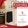 thumbnail image 2 of RIVERSIDE 12 Pack Cotton Bar Mop 16x19 Absorbent Kitchen Towels and Cleaning Cloths - Black, 2 of 8