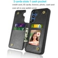 thumbnail image 3 of Tekcoo Samsung Galaxy A15 5G Case, Galaxy A15 5G Wallet Case, PU Leather ID Cash Credit Card Holder Slots Magnetic Closure Kickstand Flip Slim Cover for Samsung A15 5G [Black], 3 of 9