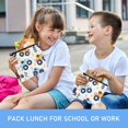 thumbnail image 6 of Haosy 3 Pack Reusable Ziploc Bags BPA Free Healthy Food Storage Bag Leakproof Sandwich Snack Freezer Bags Cartoon Monster Truck, 6 of 7
