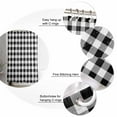 thumbnail image 5 of Shower Curtain, Black White Buffalo Check Waterproof Shower Curtain Set with Hooks for Bathroom Showers,Stalls and Bathtubs,72x72In Farmhouse Classic Tartan Plaid, 5 of 8