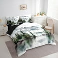 thumbnail image 3 of Feelyou Farmhouse Pine Tree Twin Bedding Sets 7-Piece, Rustic Nature Lake Bedding Comforter Set, Teen Child Kid Adult Reversible Sheet Sets, Luxury Bedroom Decor, 3 of 7