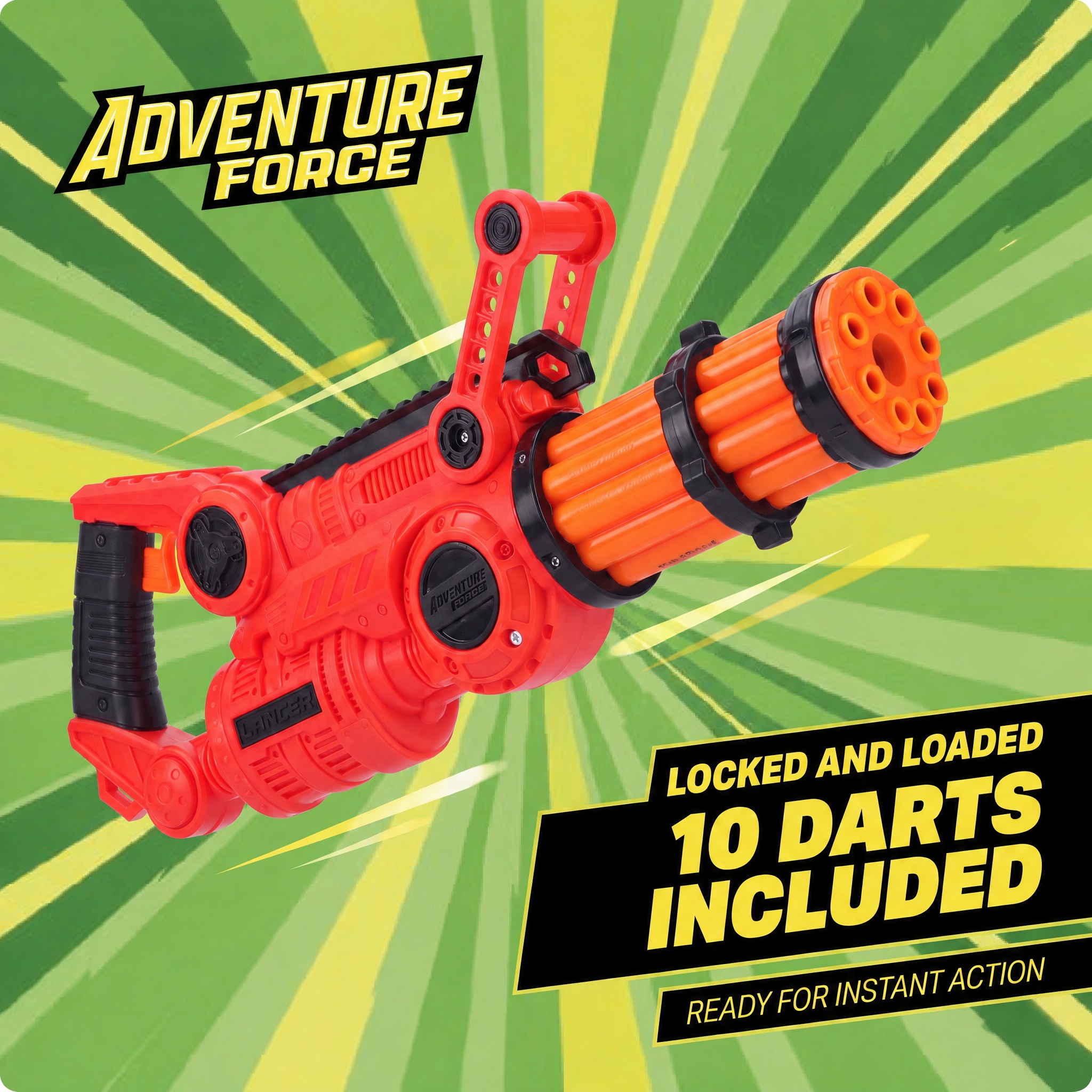 Adventure Force Lancer Pump-Action Gatling Foam Dart Blaster photo 4