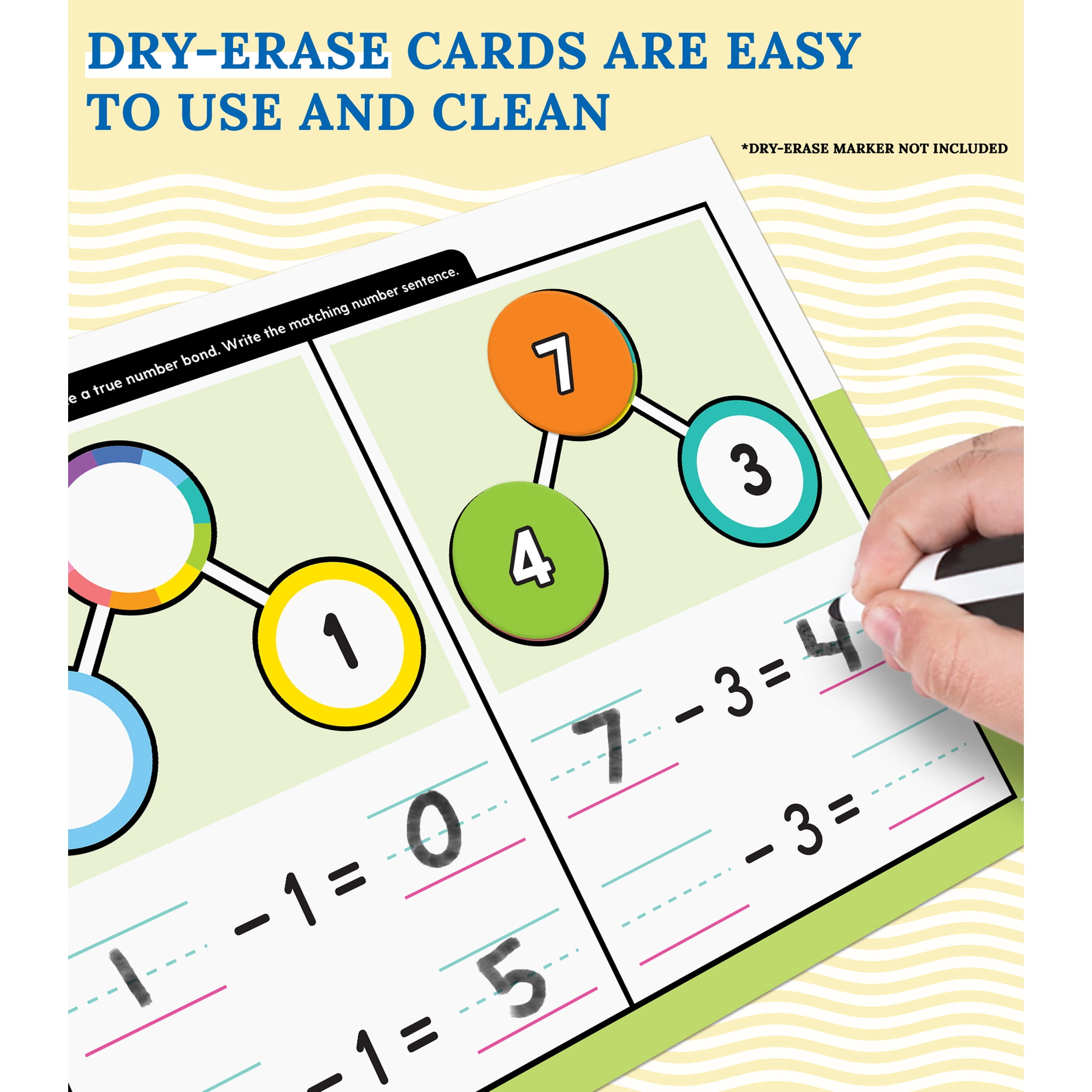 Carson Dellosa Edu-Clings Silicone Center: Number Bonds Math Manipulative (21 pieces) Grade K-1