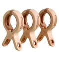 thumbnail image 1 of 3/6 pinzas para ropa, antideslizantes, multifuncionales, para tendedero (3 unidades, rosa), 1 of 3