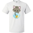 thumbnail image 3 of Inktastic Cute Cat, Little Cat, Kitty, Kitten, Fish Bowl T-Shirt, 3 of 5