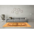 thumbnail image 3 of Ahgly Company Indoor Rectangle Abstract Orange Modern Area Rugs, 3' x 5', 3 of 4