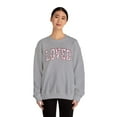 thumbnail image 5 of Loved Crewneck Sweatshirt, Valentine's Day Gifts for Her, Women Sweatshirt, 5 of 5