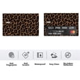 thumbnail image 3 of Brown Leopard Pattern Card Skin Sticker,Waterproof Bank Card Skin Cover,Personalized Stocking Stuffers Gift 4 Pack, 3 of 7