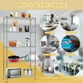 thumbnail image 4 of 5-Tier Wire Shelving Unit Adjustable Metal Shelf Storage Shelves 1250Lbs Capacity NSF Wire Rack Shelving for Office Kitchen Garage Basement, Silver, 4 of 9