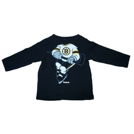 NHL Licensed Boston Bruins INFANT Long Sleeve Hockey Player Shirt (12 Months)