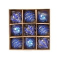 thumbnail image 6 of Hvmvliv Christmas Ornaments 9Pc 3.12inch Christmas Tree Ornament Boxed Shatterproof Hanging Balls Decor for Xmas Party Tree Decoration Blue, 6 of 6