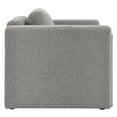 thumbnail image 3 of Armchair Accent Chair, Light Grey Gray, Fabric, Living Kitchen Cafe Bistro Hospitality Restaurant, Modern Contemporary HB34794, 3 of 9