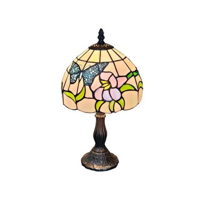 Amora Lighting AM210TL08B Lampe de Table Papillon de 15 Po de Hauteur Style Tiffany