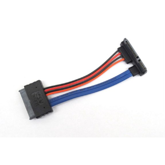 Micro SATA 16 pin Female to 22 Pin Left Angle SATA III Female Cable - 5 Inches