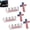 3pcs, variant on BARMOTU Blessed Jesus Edition Cross Emblem Metal Badge,3D Zinc Alloy Letter Jesus Edition and American Flag Cross Metal Car Emblem Decal, Christian Patriotic Emblem for Auto, Trucks, SUV, Bumper